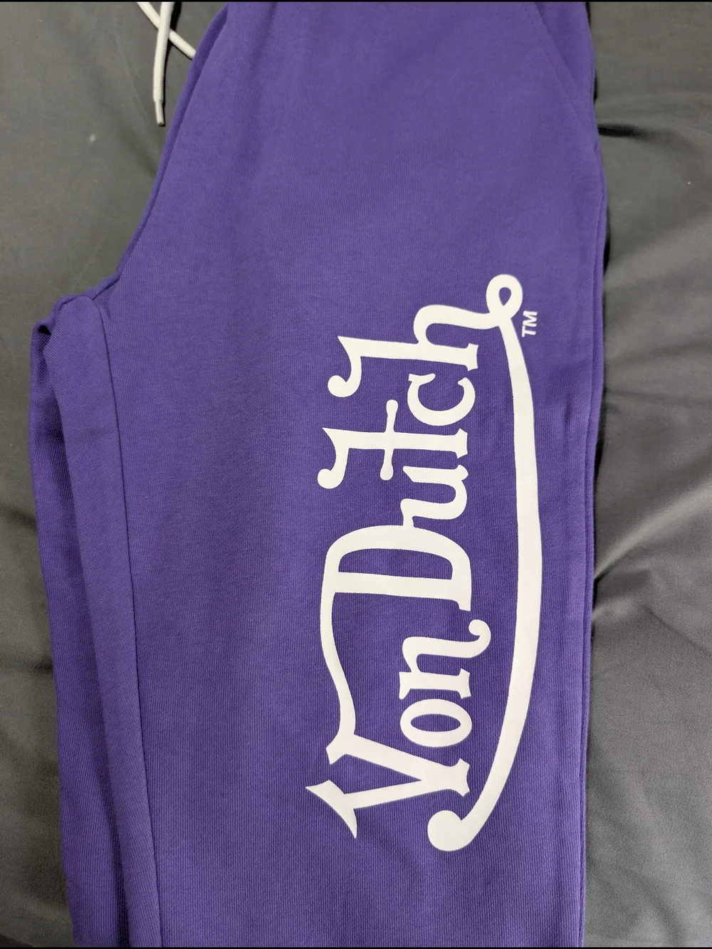 Von Dutch Purple Logo Sweatpants